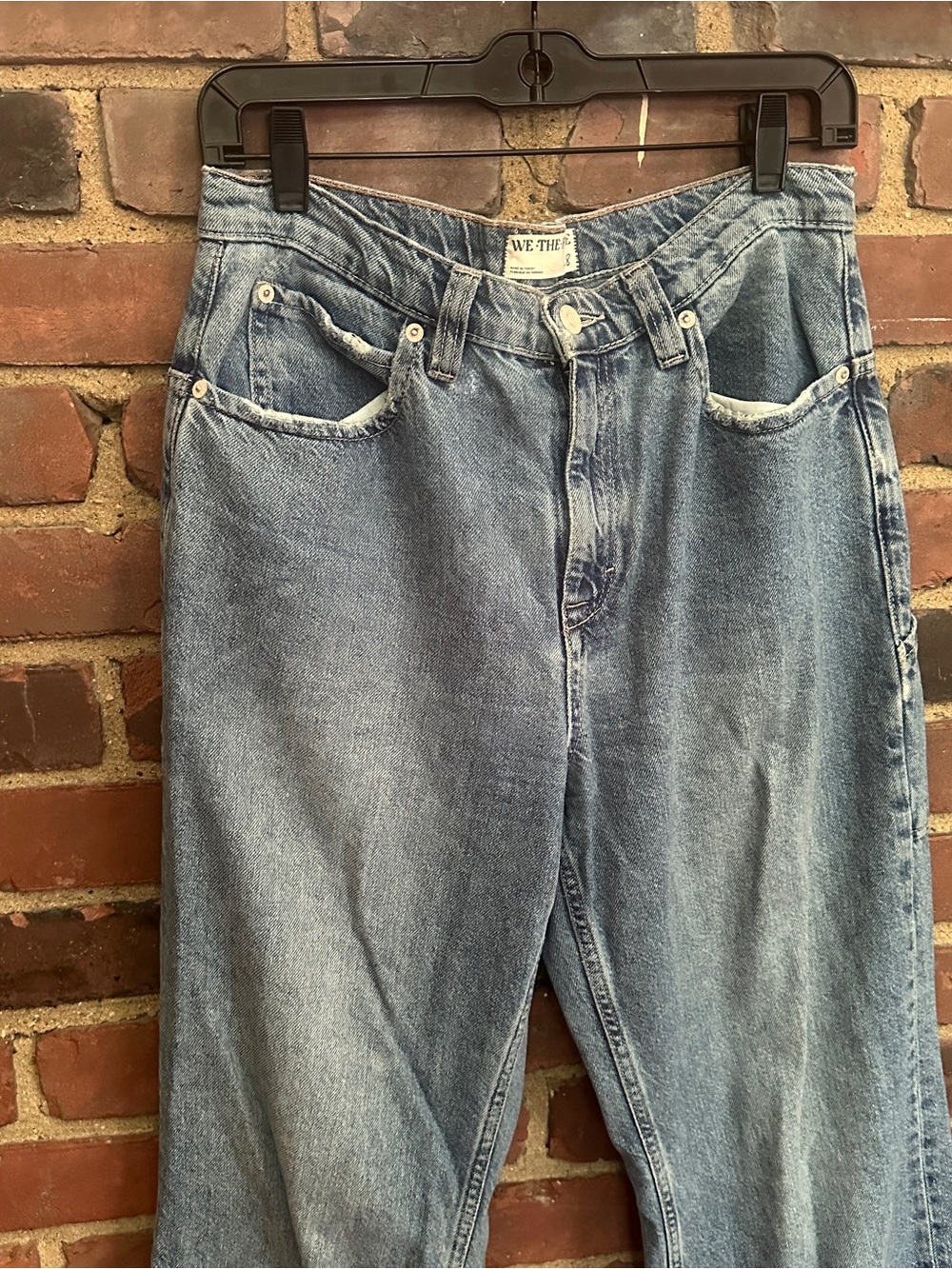 Free People WE THE FREE baggy jeans size 28 X 32 / 11.5” rise - Picture 2 of 8